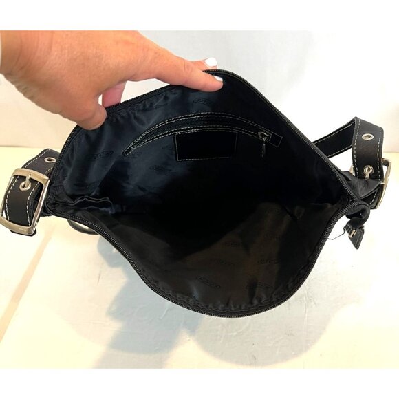 Coach Legacy Slim Duffle Signature Monogram Black Canvas Adjustable Shoulder Bag - Picture 7 of 10